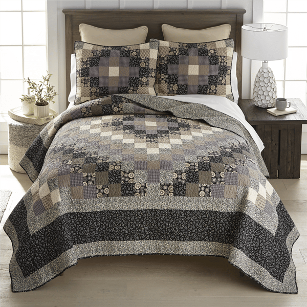 Donna Sharp Lexington Trip Cotton 3pc. Quilt Set