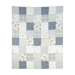 Donna Sharp Blue Pastures Cotton Quilted Throw