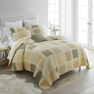 Donna Sharp Meadow Cotton 3pc. Quilt Set