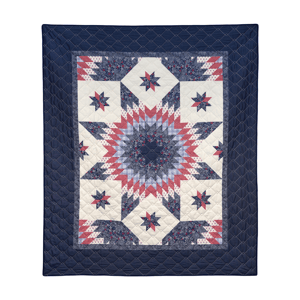 Donna Sharp Bluefield Star Quilted Throw