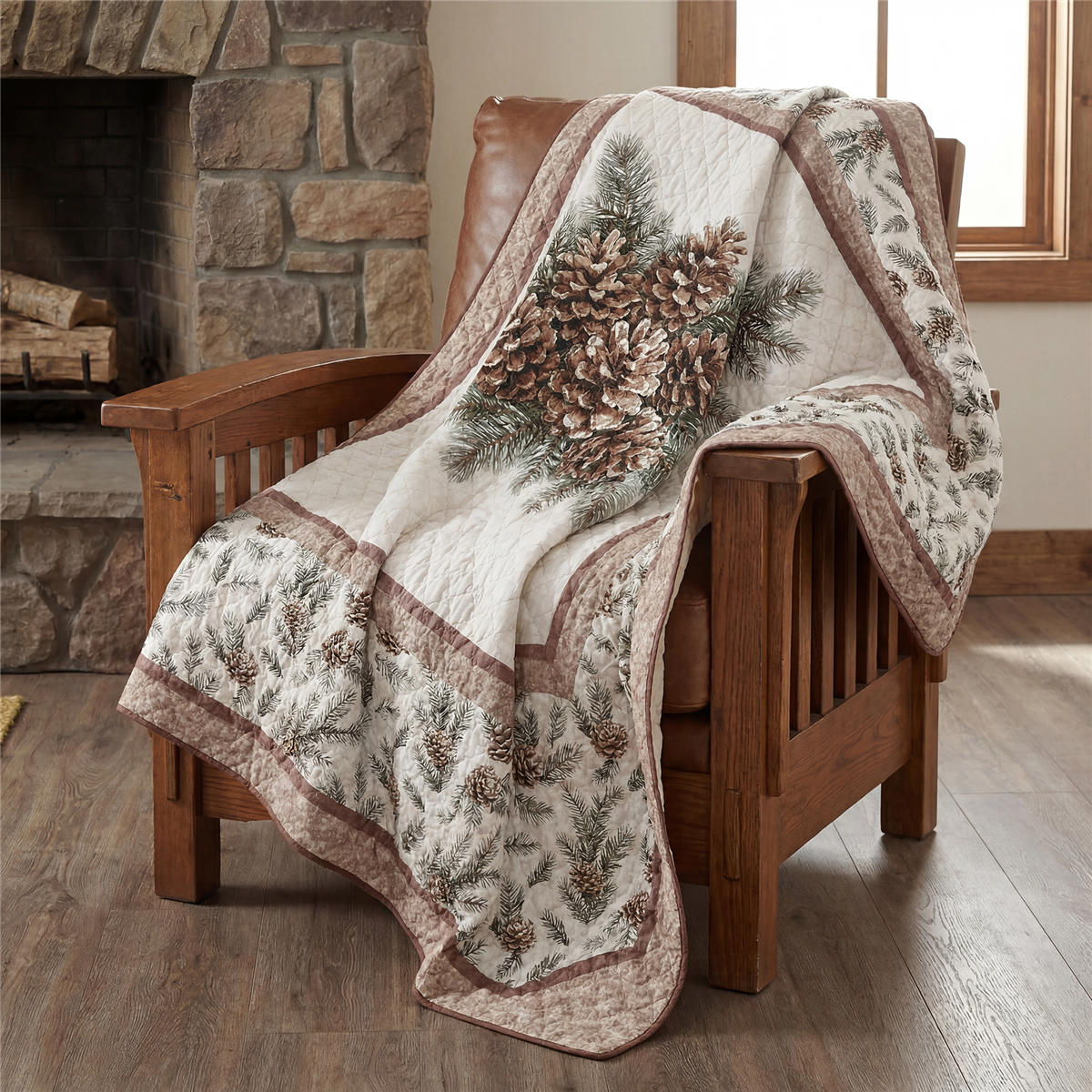 Donna Sharp Pine Medallion Throw