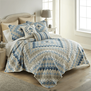 Donna Sharp Blue Diamond 3pc. Quilt Set