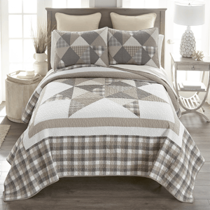 Donna Sharp Smoky Star Cotton 3pc. Quilt Set