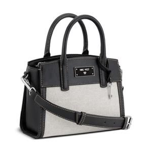 Nine West Ledger Canvas Mini Satchel