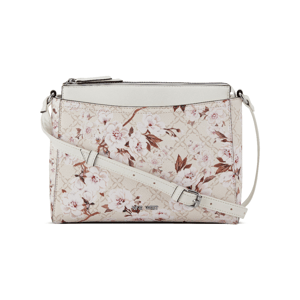 Nine West Bowie Mini Top Zip Crossbody - Cream Logo