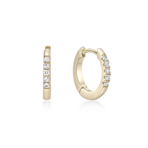 Brilliant Grown 1/10ctw. Lab-Grown Diamond Hoop Earrings