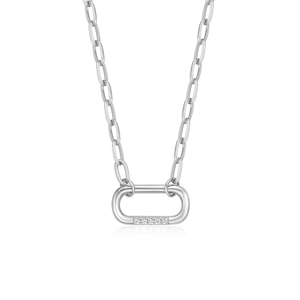 Brilliant Grown Lab-Grown Diamond Accent Paper Clip Link Necklace