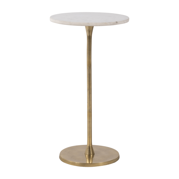 Sagebrook Home 24in. Gold Finish Round Accent Table