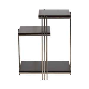 Sagebrook Home Metal & Mango Wood Three-Tier Accent Table