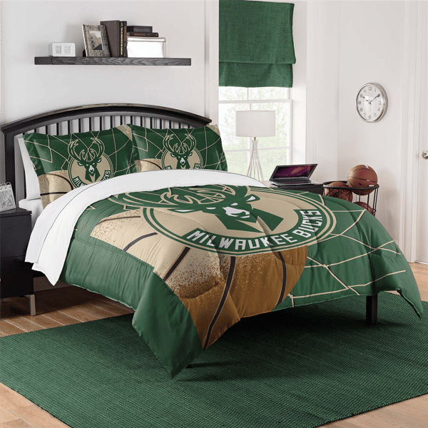 Sweet Home Collection NBA Milwaukee Bucks Comforter Set