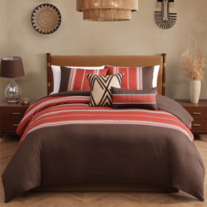 Bebejan(R) Terra Spice Sateen 5pc. Reversible Comforter Set