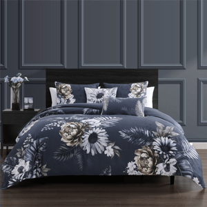 Bebejan Forget Me Not 5pc. Reversible Comforter Set
