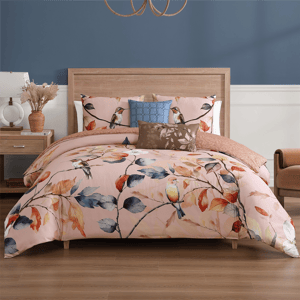 Bebejan Peachy Dogwood 5pc. Reversible Comforter Set