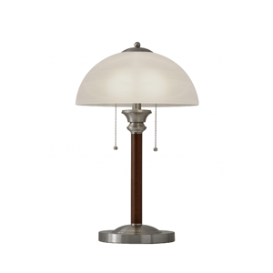 HomeRoots 23in. Silver Metal Standard Table Lamp with White Shade
