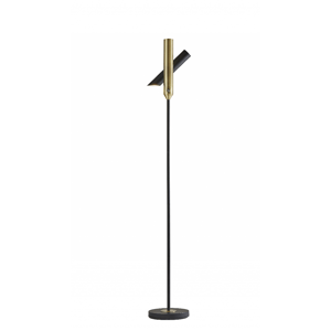 HomeRoots 68in. Black Metal LED Floor Lamp