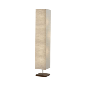 HomeRoots 57in. Brown & White Two Light Column Floor Lamp