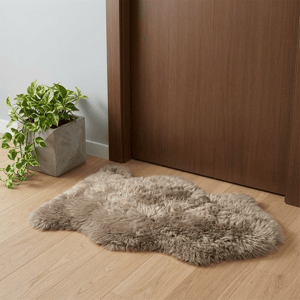 HomeRoots Latte New Zealand Natural Sheepskin Rug