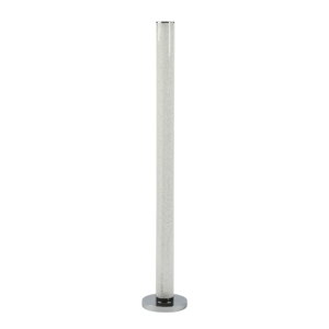HomeRoots 49in. White Metal LED Column Floor Lamp