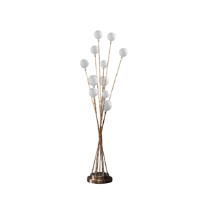 HomeRoots 46in. Gold 11-LED Novelty Floor Lamp