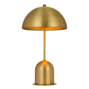 HomeRoots 20in. Antiqued Brass Novelty Desk Lamp with Dome Shade