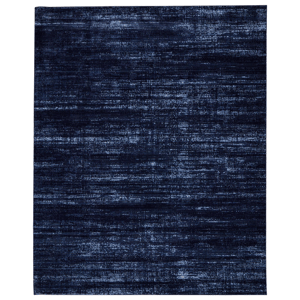HomeRoots Black & Blue Power Loom Area Rug