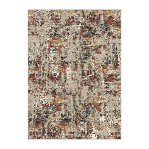 HomeRoots Modern Stain Resistant Abstract Washable Area Rug