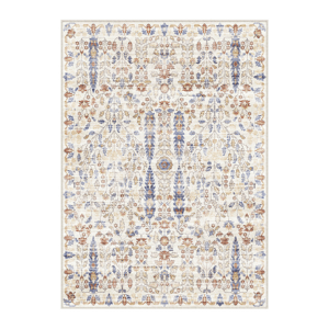 HomeRoots Modern Beige Floral Medallion Washable Area Rug