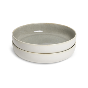 Sango Resona Moss/Cream Large Ceramic Serving Bowl - Set of 2