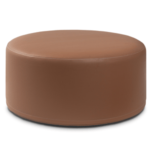 Jaxx Candler 36in. Premium Faux Leather Round Couch Ottoman