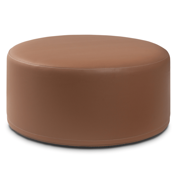 Jaxx Candler 36in. Premium Faux Leather Round Couch Ottoman