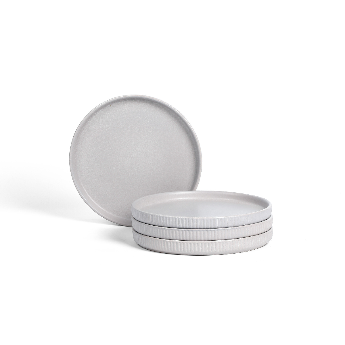 Stone + Lain Haven 4-pc. Stoneware Salad Plate, One Size, Gray