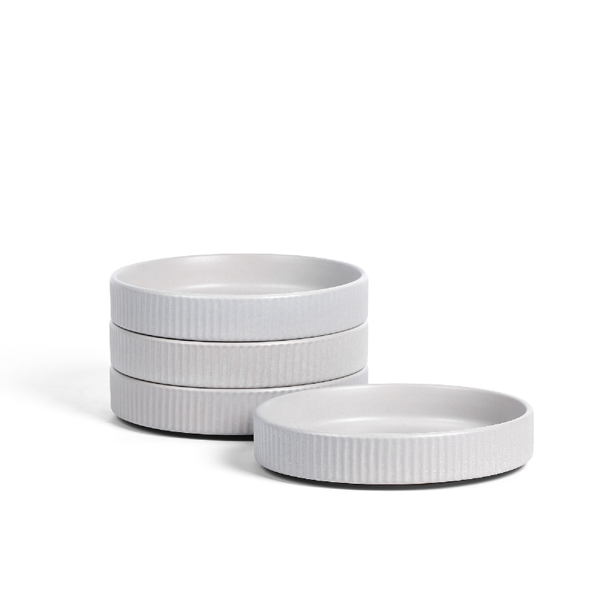 Stone + Lain Haven 4-pc. Stoneware Pasta Bowl, One Size, Gray