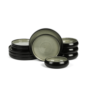 Stone Lain Lagoon 12pc. Stoneware Dinnerware Set