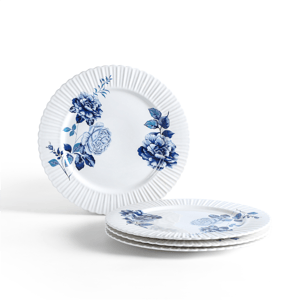 Stone Lain Fiore 4pc. New Bone China Dinner Plate Set