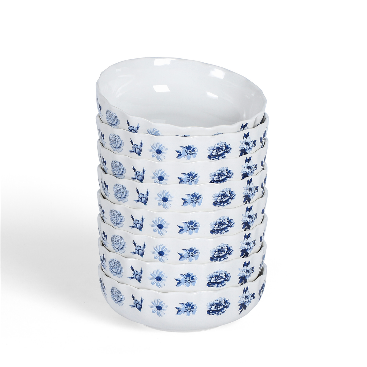 Stone + Lain Fiore 8-pc. Bone China Pasta Bowl, One Size, Blue