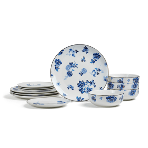 Stone Lain Viola 12pc. Porcelain Dinnerware Set