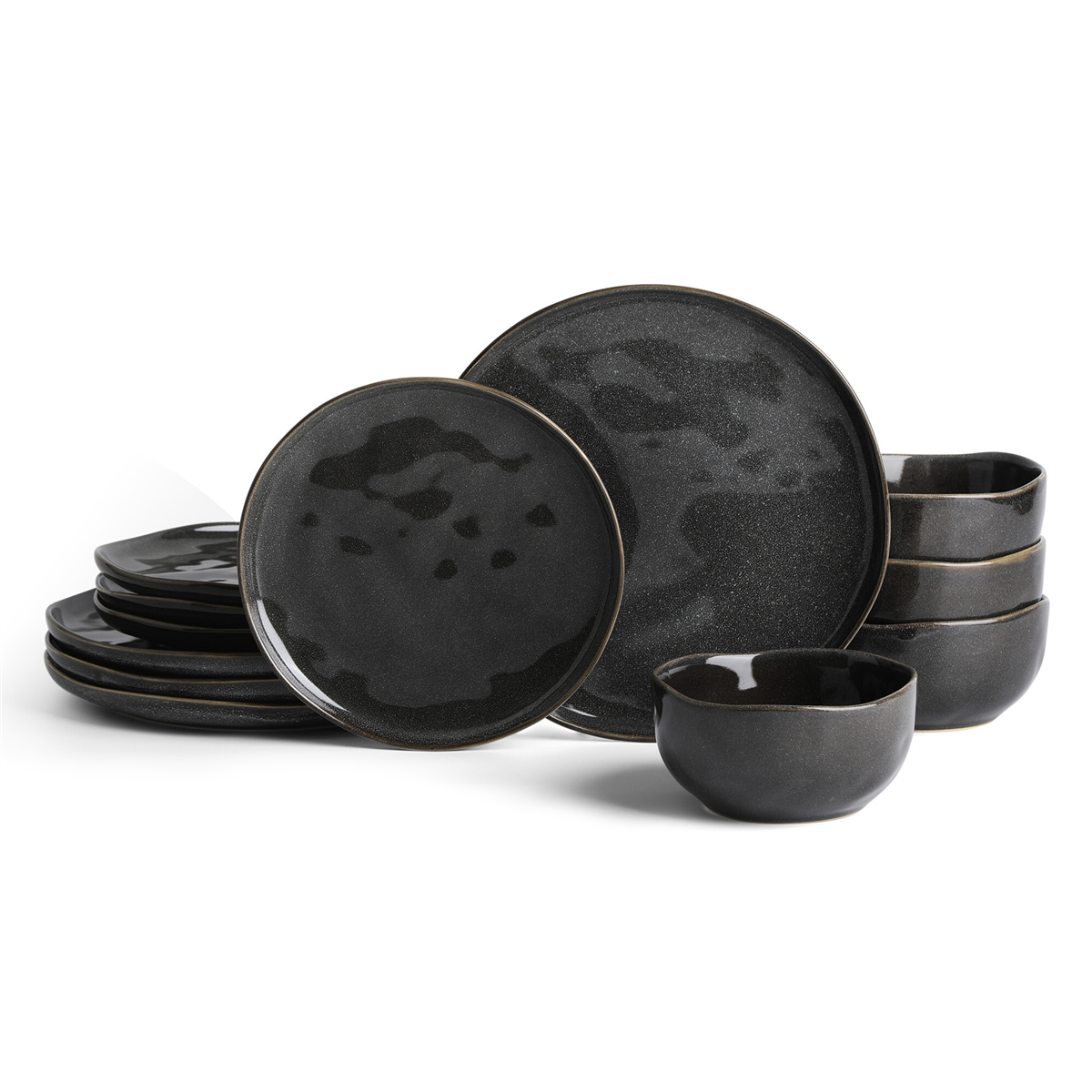 Stone Lain Mirella 12-Piece Dinnerware Set, Service for 4 - White