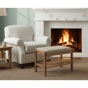 Fairway Avenue Home(tm) Solid Acacia Padded Bench