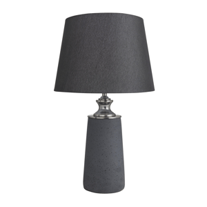 9th & Pike(R) Modern Black Cement Stone Table Lamp
