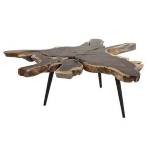 9th & Pike(R) Contemporary Brown Wood Coffee Table