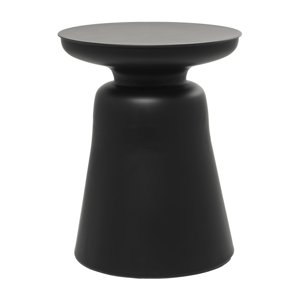 9th & Pike(R) Modern Black Metal 19in. Round End Table