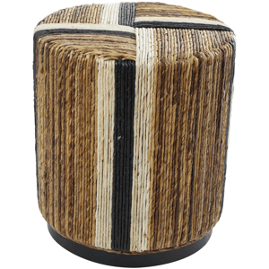 9th & Pike(R) Bohemian Brown Banana Leaf Accent Table