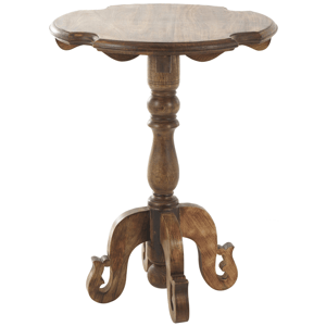 9th & Pike(R) Traditional Brown Mango Wood Accent Table