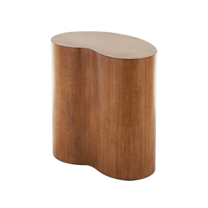 9th & Pike(R) Modern Brown Wood Accent Heart Table