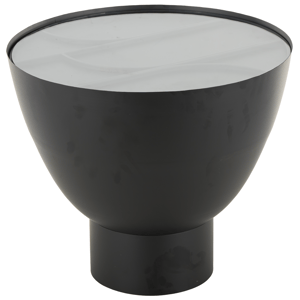 9th & Pike(R) Modern Black Metal Accent Table