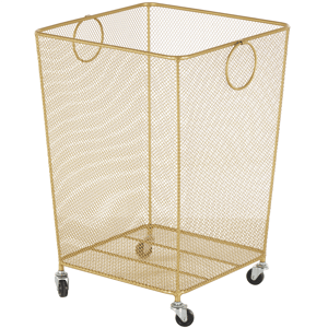 9th & Pike(R) Modern Gold Metal Storage Cart