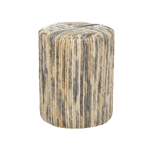9th & Pike(R) Contemporary Multi-Colored Banana Leaf Accent Table
