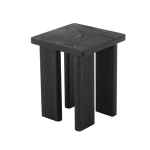 9th & Pike(R) Modern 20in. Black Wood Square End Table