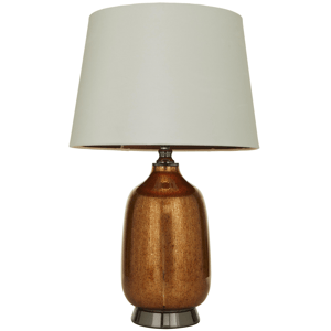 9th & Pike(R) Modern Copper Glass Table Lamp