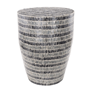 9th & Pike(R) Bohemian Blue Capiz Shell End Table